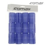 Pack of 12 Comair Jumbo Hair Rollers Self-Grip Rollers Hold Firm Without Clips