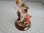 Giuseppe Armani Signed Children Reading Figurine - 17 Cms