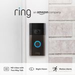 Ring Video Doorbell 2nd Generation – 1080p HD WiFi Smart Camera VENETIAN BRONZE