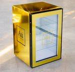 AU VODKA COUNTER TOP FRIDGE IN GOLD, Brand New Sealed Box