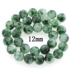 Natural 6/8/10/12/14mm Green Emerald Round Gemstone Loose Beads 15'' Strand