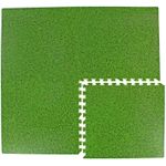 Grass Effect EVA Interlocking Foam Mats Play Home Office Exhibition Garage Tiles
