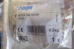 Hager VM04CE Meter Tail Entry Cable Protector Plate Open (25mm x 30mm) QTY10