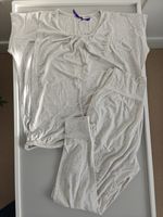 Seraphine Maternity & Nursing Loungewear Pyjama Set, Oatmeal Marl, Medium