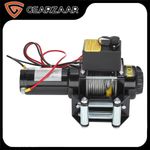 ELECTRIC WINCH 3000lb 12v STEEL ROPE BLACK WIRELESS 3 Pcs remote control