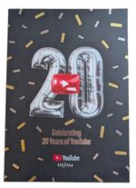COLLECTORS YouTube 20th Anniversary Poster  #633/1934 Limited Edition 42x30cm