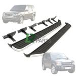 FITS DISCOVERY 3 & 4 NEW SILVER RUNNING BOARDS SIDE STEPS