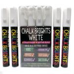 4  White Liquid Chalk Pens Marker Glass Windows Reversible Menu Bistro Board