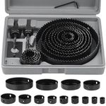 16Pcs Hole Saw Kit 19-127mm Circular Round Cutting Sawing Kit Set Wood Metal New
