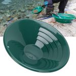 4x Outdoor Gold Pan 10in Round Shape 90° Internal Thread Design Gold Prospecting