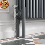 Anthracite Triple Bar Radiator Legs for 3 Column Traditional Radiators