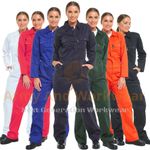 Ladies Heavy Duty BoilerSuit Regular Workwear Boiler Suit Coverall Overall Tuff