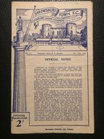16.10.1948. Shrewsbury Town v Gainsborough Trinity, (Midland League).