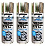 Rapide Auto Extreme Professional Chrome Effect Spray Paint 400ml x 3