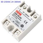 Single Phase Solid State Relay Module AC - AC SSR 10AA-100AA 80-250VAC 24-380VAC