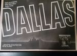 Dallas TV Show Lorimar Television Rare Original Promo Poster Ad Framed!