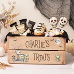 Personalised Wooden Halloween Crate | Kids Trick or Treat Box