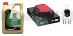 Service Kit Filters Plugs Castrol Ultimate Oil for Honda VFR400R NC30 1989-1992