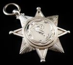 Sterling Silver Pocket Watch Fob Medal, FOOTBALL, William James Dingley 1924