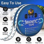 Magnetic Strip Tape Self Adhesive Strong A B Polarity 3 M Magnet Tools Craft UK