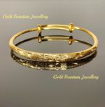 Baby, Toddler, Child, 24k, 24ct Gold Filled, Bangle, Bracelet, SECONDS Ref:-2