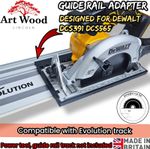 Adapter DEWALT DCS565 DCS391 skid plate base EVOLUTION GEN1&2 guide rail track