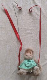 Vintage monkey swing small cute collectible item