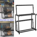 Petour Gun Rack 14-Slot Indoor Metal Gun Rack Vertical Rifle Rack Guitar Stand