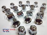 New 60x 33mm Wheel Nut Cover LONG Lux Plastic CHROME Lorry Trailer Bus Truck LKW