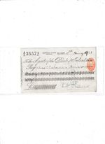 BANK  OF  IRELAND   CHEQUE   1901  BELFAST
