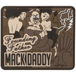 Maxpedition Ben Franklin Mack Morale Patch Funny Rubber Badge Arid Brown