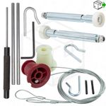 HENDERSON FULL REPAIR KIT Cables & NUT Rollers Spindles Garage Door Spares Parts