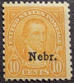 US Stamp Scott # 679 - 10 Cent - Nebraska Overprint - MH OG