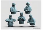 WW2 US Tank Crew  x5 - diorama  - UNPAINTED 1/35, 1/72 or 1/32 scale