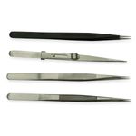 4 Jewellers Tweezers Set Locking Titanium Epoxy Watch & Jewellery Craft Diamond