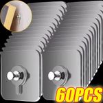 Strong Self-Adhesive Wall Hooks No-Drill Picture Hangers for Frames & Clocks