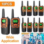 Lot Walkie Talkies Electronic Long Range Walky Talky 8km UHF Backlit LCD NEW UK