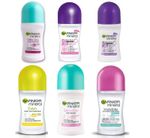 6 x 50ml Garnier Mineral Women Roll On Anti Perspirant Deodorant (6 Types)