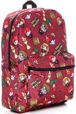 Harry Potter Character Style Print Backpack Burgundy A4 Files