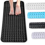 Non-Slip Strong Suction Cups Bathtub Mats  Extra Long Anti Mold Bathroom Rugs UK