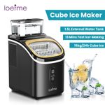 LOEFME 1.5L Ice Maker Machine 15KG Per Day Electric Ice Cube Maker Countertop