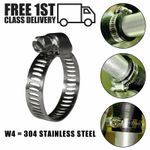 Worm Drive Hose Clips Stainless Steel 304 Slotted Perforated Band Clamps