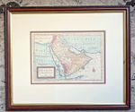 Vintage Reproduction Of An Antique 1712 Map ‘Happy Arabia’ UAE Saudi Gulf Mecca