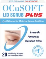 Ocusoft Lid Scrub plus 20 Wipes for Eyes, Cleansing, Moisturizing, Treating Dry