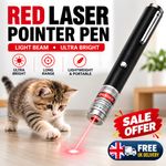 RED LASER POINTER PEN LIGHT BEAM ULTRA BRIGHT 1MW LAZER CAT DOG PET  TOY.