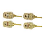 4Pcs 4mm HIFI Cable Banana Adapter Plug Pin Interface(2mm) Connector Repair Kits