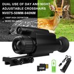 NV075 1080P 4X Zoom IR Night Vision Monocular Scope 840/950nm Hunting Cam