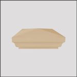 2x Fluted Pier Caps 460mm x 330mm, Cast Stone, 3 Colours, Free UK Mnld Delivery