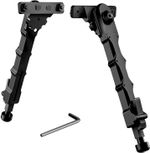 7.5" - 9" Rifle Bipod Lightweight Adjustable for Tactical Gun Hunting