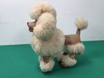Vintage 12" Rubber & Wool Toy Poodle Dog A/F